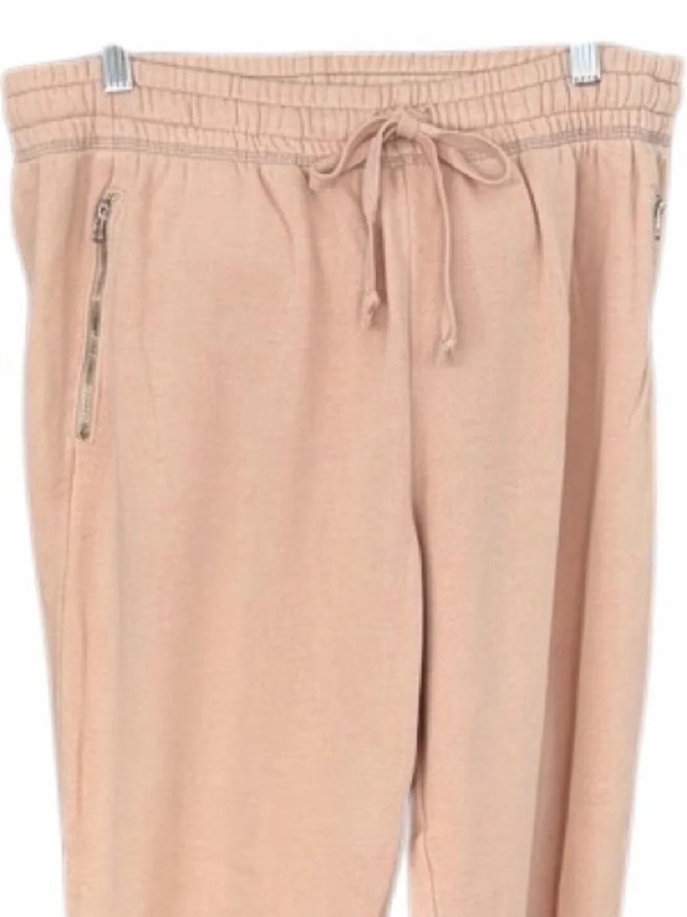 NWOT never worn aerie Blush Fleece-Lined Jogger Pants, side zip pockets sz L.
